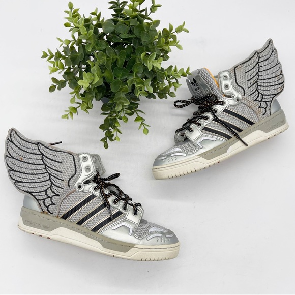 Adidas Jeremy Scott JS Wings 2.0 Lace Up Zip Sneakers Womens Size 6.5 G61109 - Picture 2 of 16